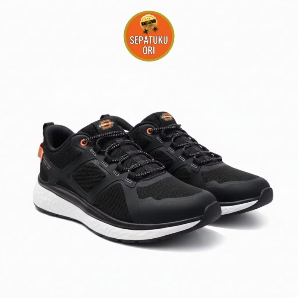 SEPATU PRIA (44/28.5cm) SKECHERS LANCER KOBAIN BLACK NEW ORI BNIB MENS SPORT 211005/BLK