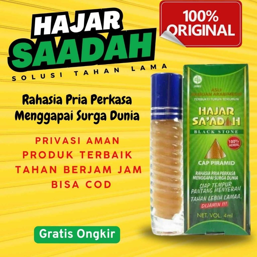 Hajar Saadah (Sa'adah) Original 100% obat oles pria dewasa