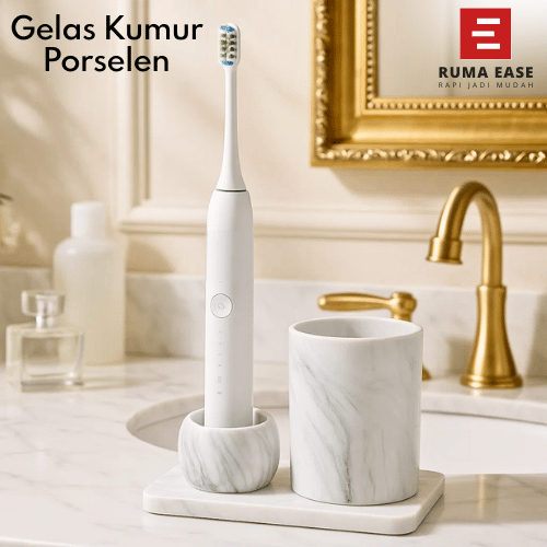 Tempat Sikat Gigi Elektrik Porselen Toothbrush Holder Sikat Gigi Dudukan Gantungan Sikat Gigi Electr