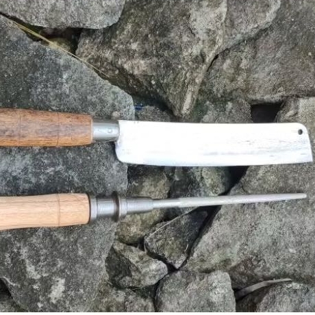 pisau daging ukuran tanggung, pisau mawar, pisau daging sepuhan, pisau potong daging, pisau daging b