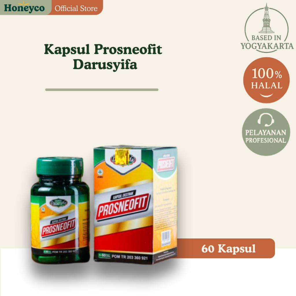 PROSNEOFIT Kapsul Prostat - Obat Prostat -  Melancarkan Kencing Atasi Radang Kelenjar Prostat