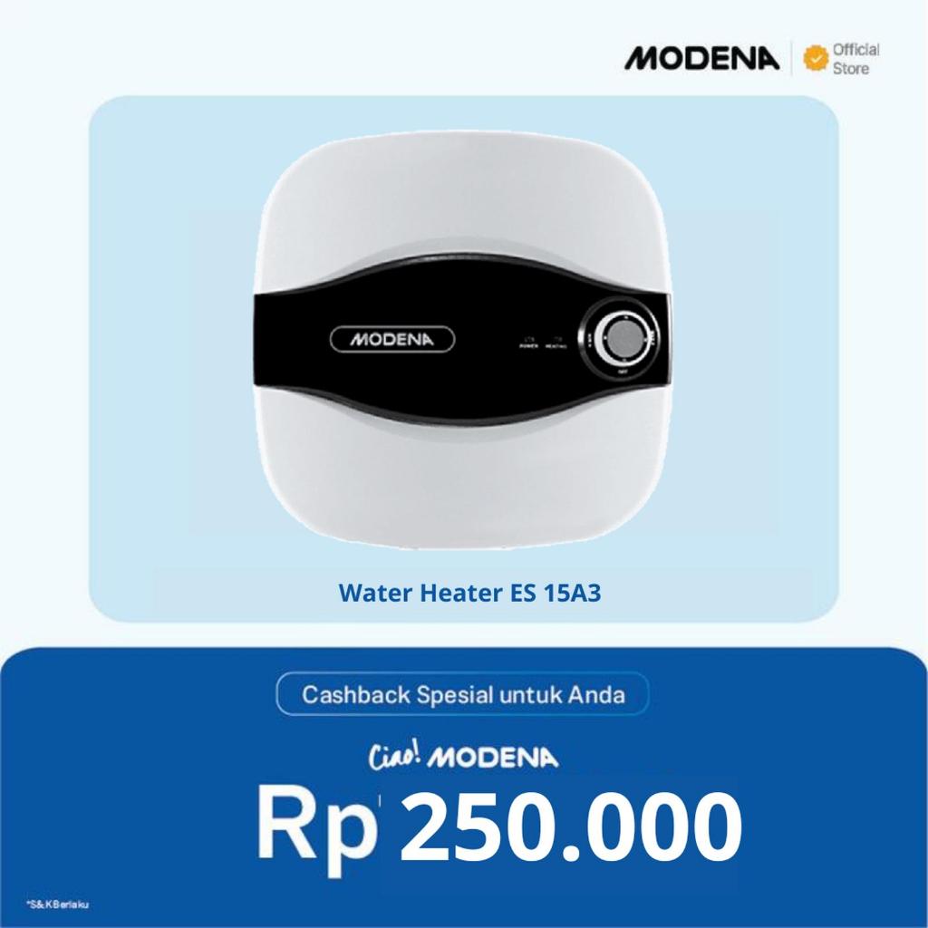 Modena ES 15A3 Water Heater Listrik 15 Liter Electric Pemanas Air Kamar Mandi