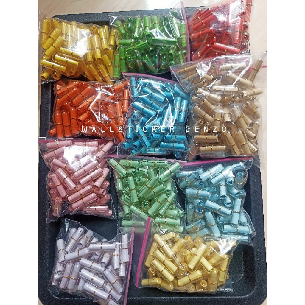 ISI 50 PCS PAKET KERTAS SURAT KAPSUL PESAN TRANSPARAN KAPSUL CINTA, WISH IN JAR, KERTAS ARISAN DOORP