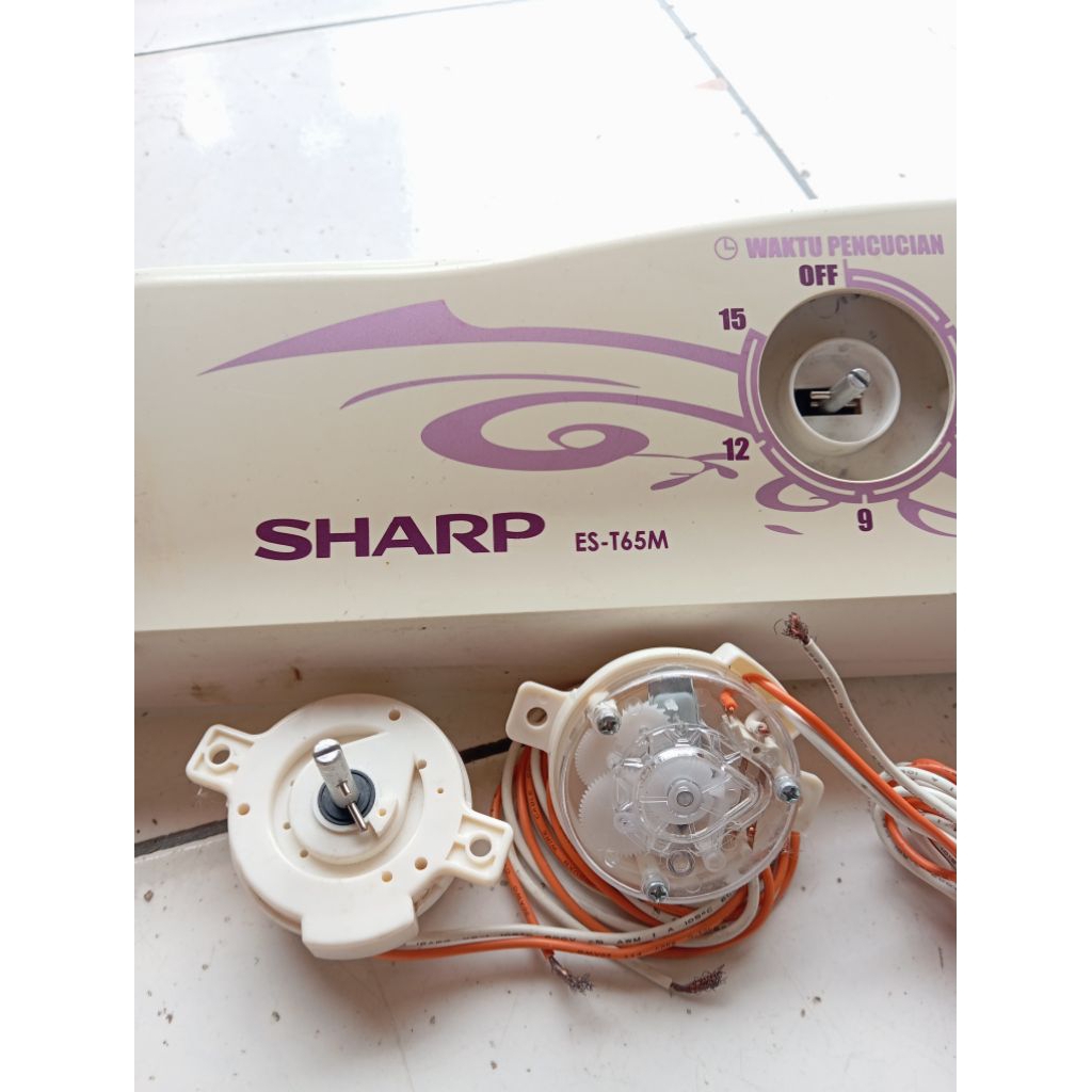 Timer spin/kabel 2 mesin cuci sharp ES-T65M ORIGINAL