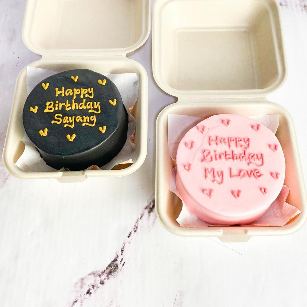 Kue Ulang Tahun/Birthday Cake/Kue Ultah Tema Korean/Korean pink/Korean black/Kue Birthday jakarta