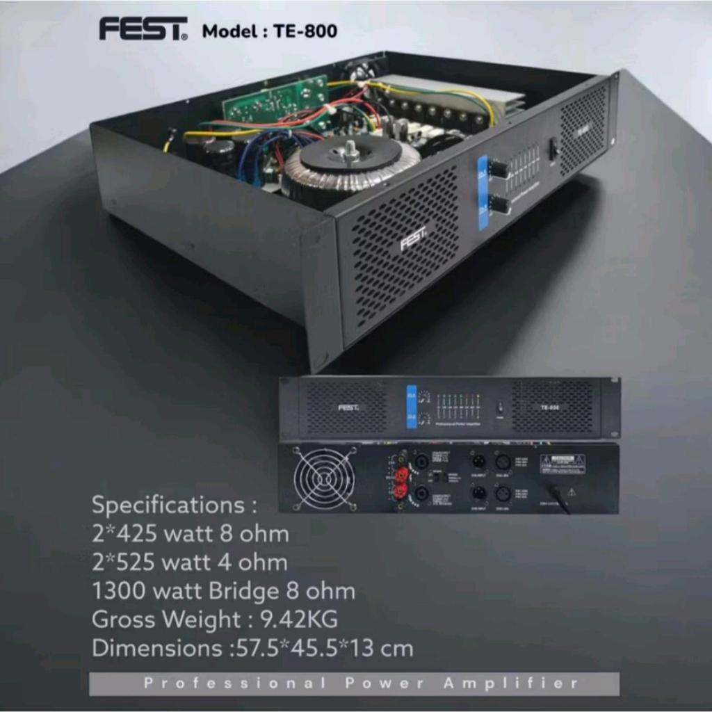 Power Fest TE 800 Original Amplifier FEST TE800