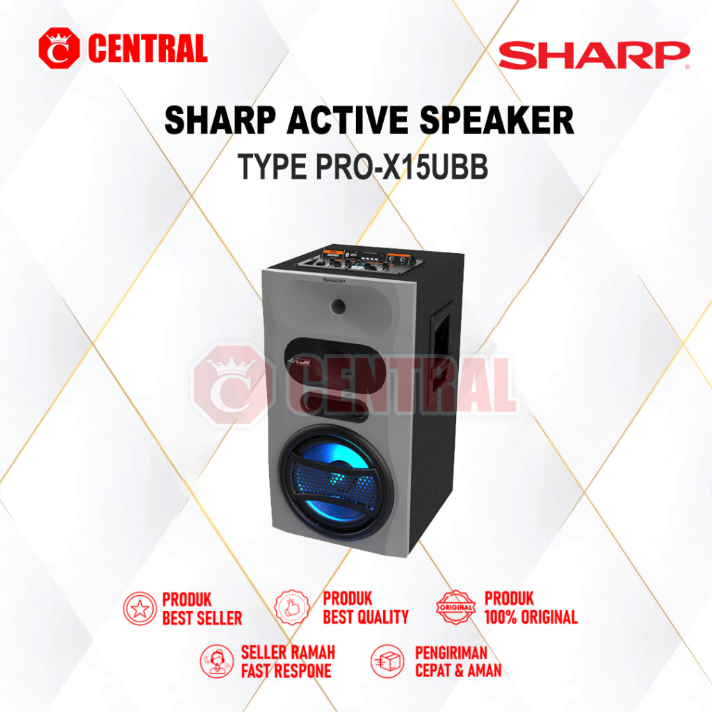 CBOX SHARP PROX 15UBB PRO-X SERIES SINGGLE WOOFER - ACTIVE SPEAKER