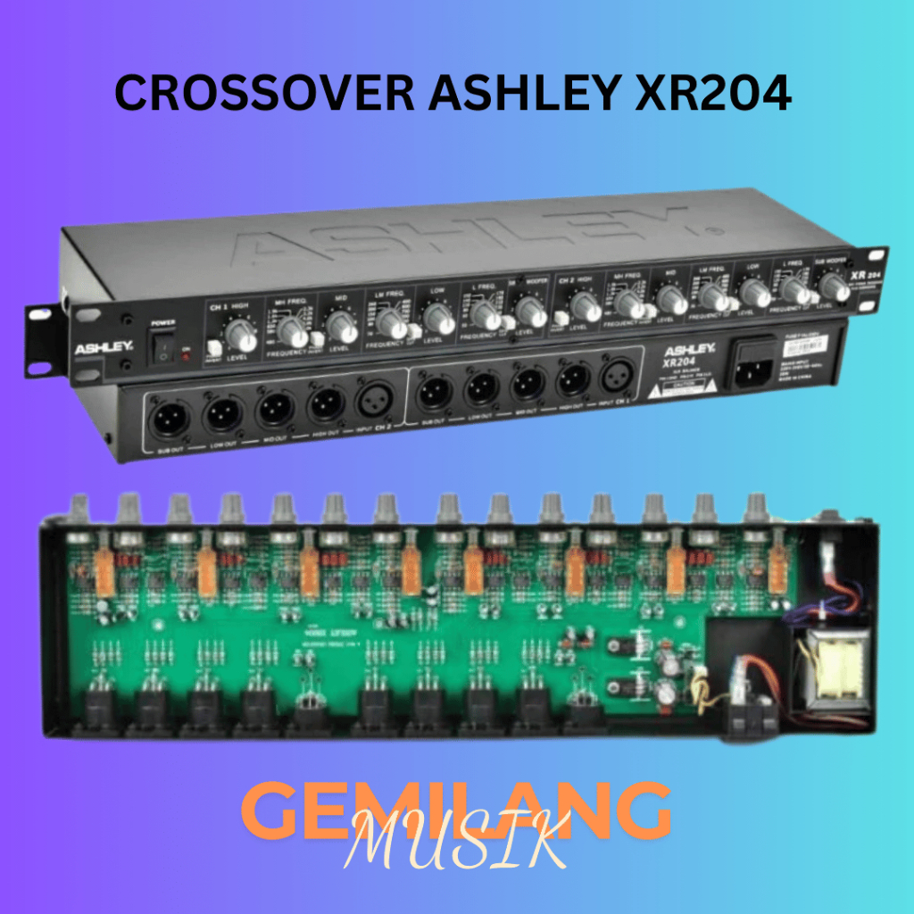 ASHLEY CROSSOVER XR204 CROSOVER ASHLEY XR 204 4 WAY SUBWOOFER