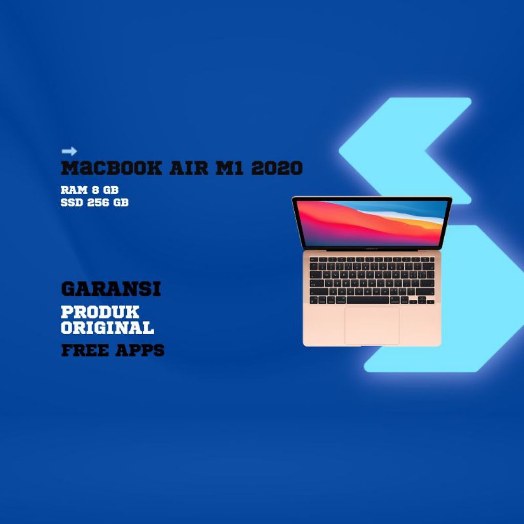 MacBook Air M1 2020 13inch RAM 8GB SSD 256GB Second
