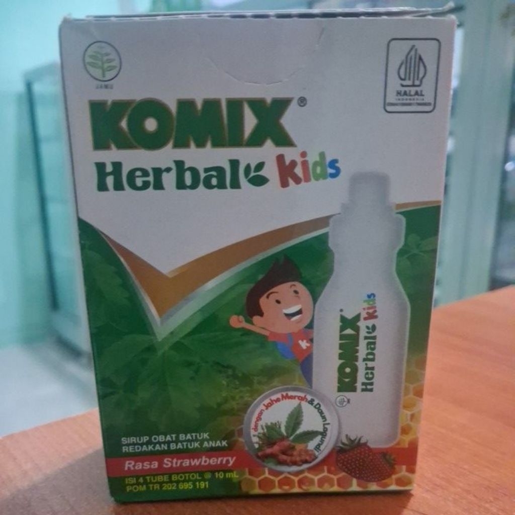 Komix Herbal Kids 4 Tube Botol @ 10 ml