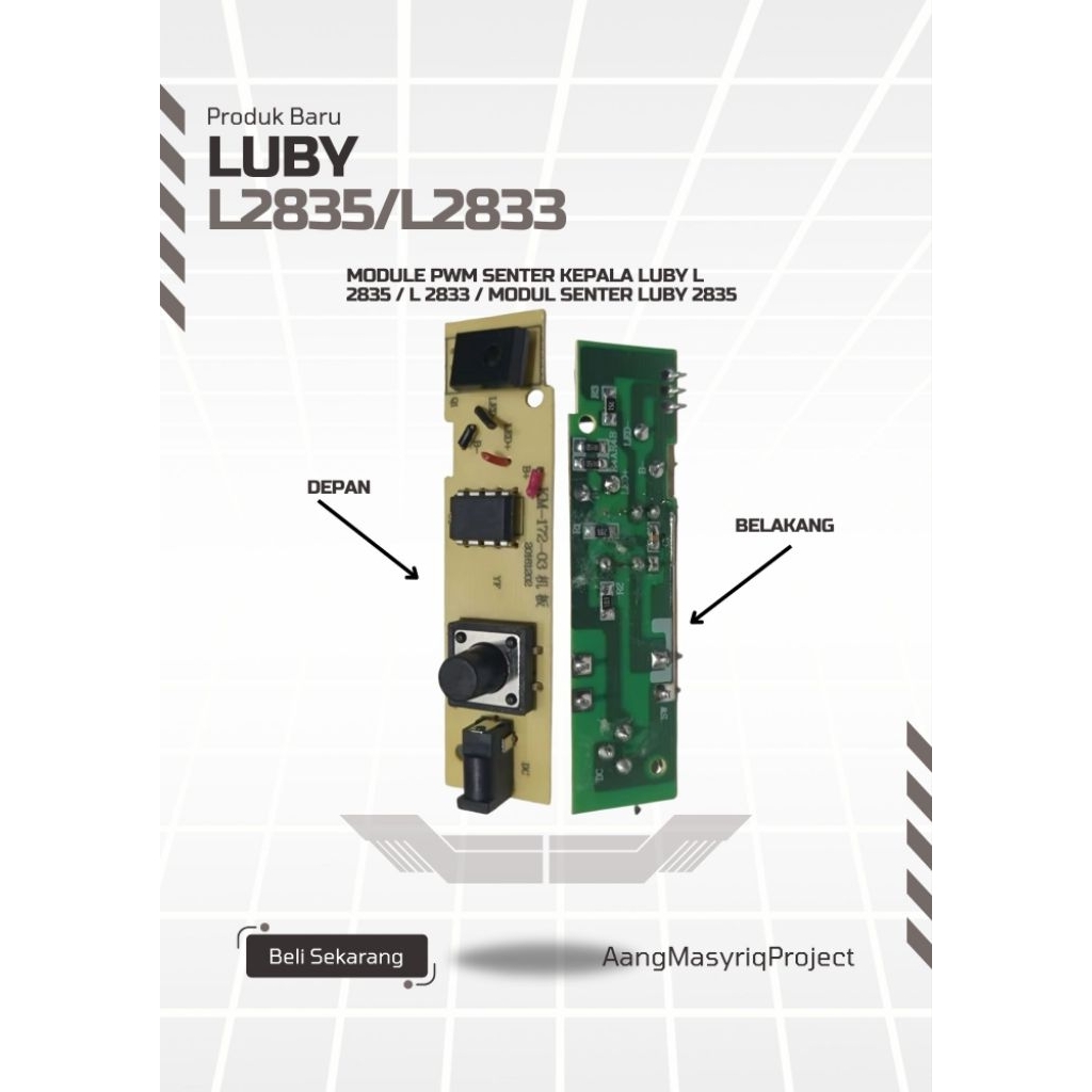 Pwm senter kepala luby Original L 2835 / L 2833 / modul senter luby 2835