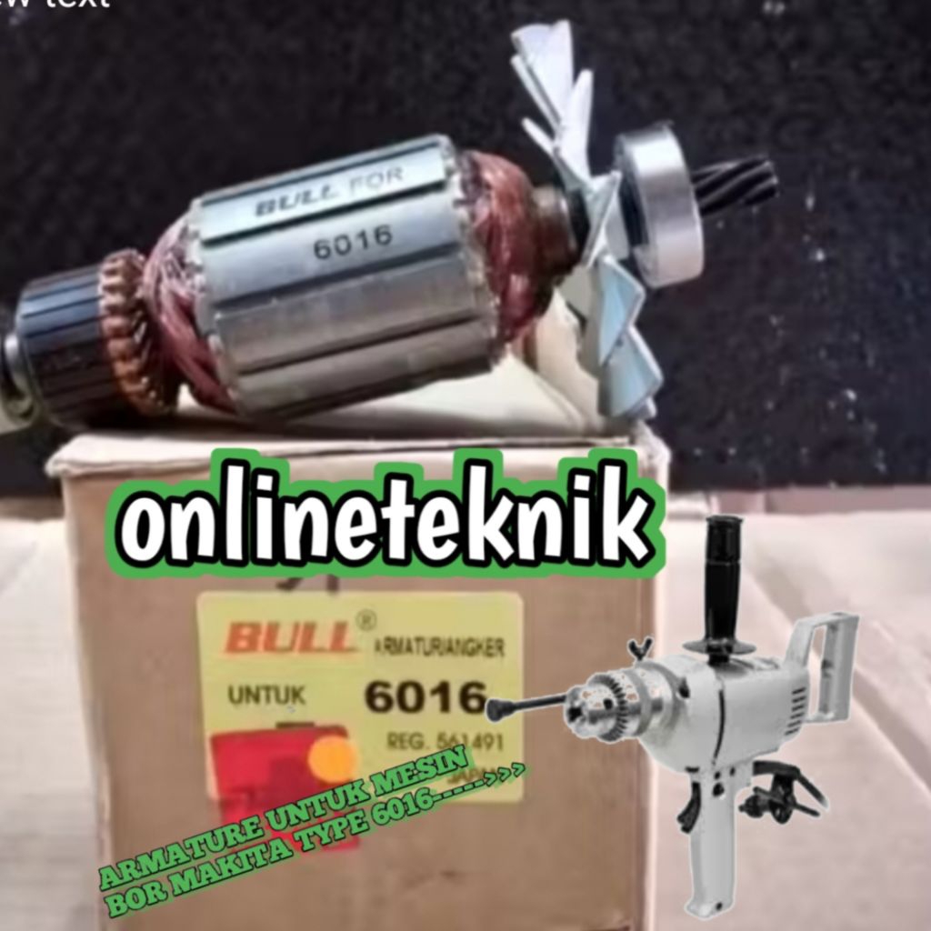ARMATURE / ANGKER 6016 UNTUK MESIN BOR TANGAN 16MM MAKITA TYPE 6016