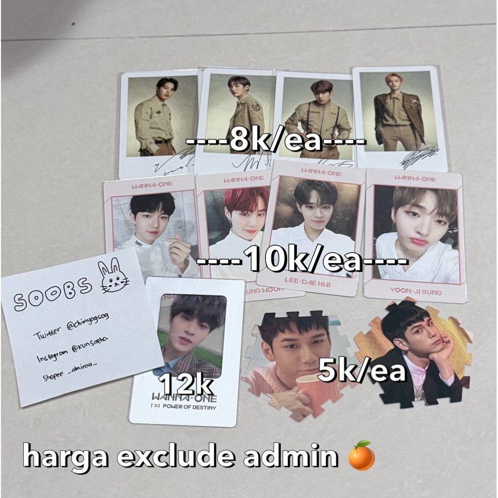 [SALE] ‼️ Photocard Wanna one album dan polaroid signed world tour one: the world photocard wanna on