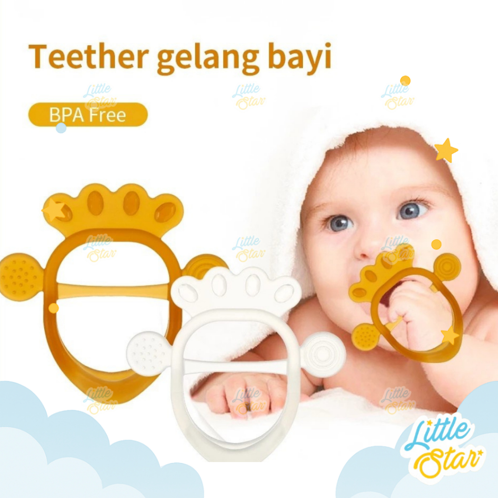 Teether Gelang Bayi Mainan Gigitan Anak Bayi Silikon Bpa Free