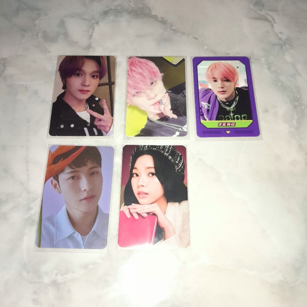READY ALBUM ONLY NCT 127 PHOTOCARD KARINA AESPA HAECHAN JENO