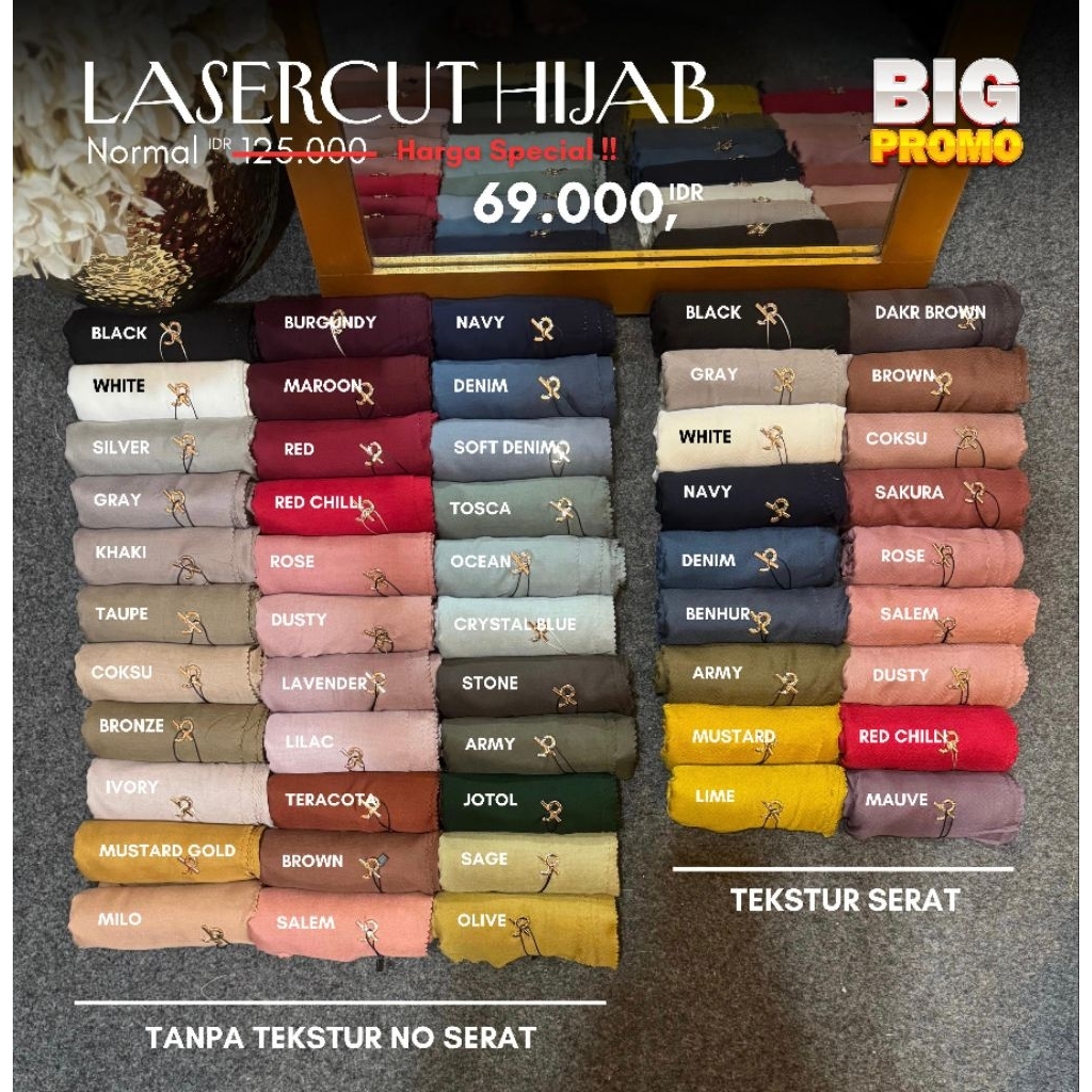 HIJAB POLOS JOURNEY SCARVES LASERCUT JOURNEY ORIGINAL BY JOURNEY SCARVES