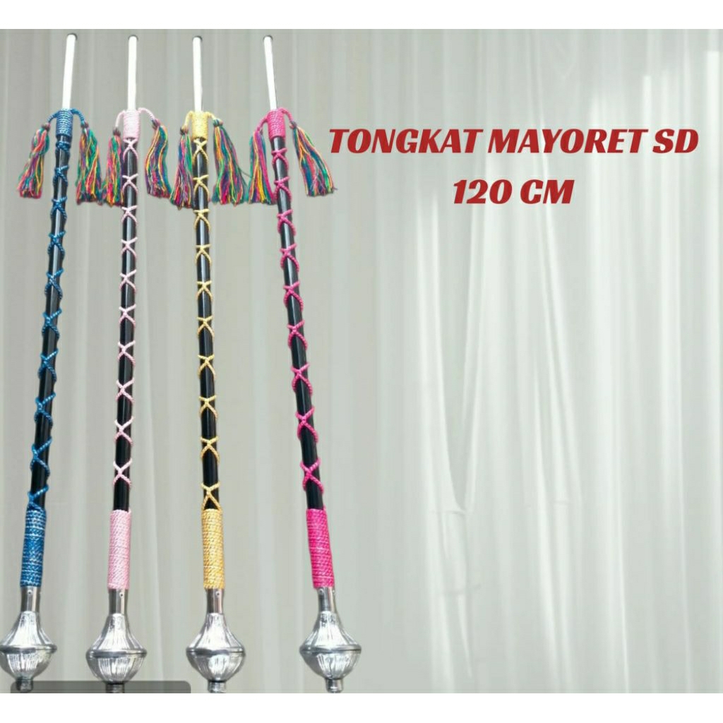 tongkat mayoret drumband anak sekolah SD lentur original