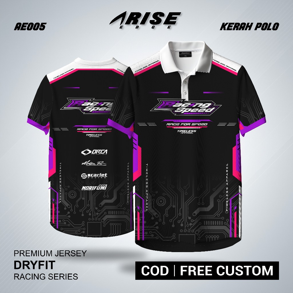Jersey Racing Kaos Baju Jersey Racing Custom Full Printing Jersey Balap Jersey