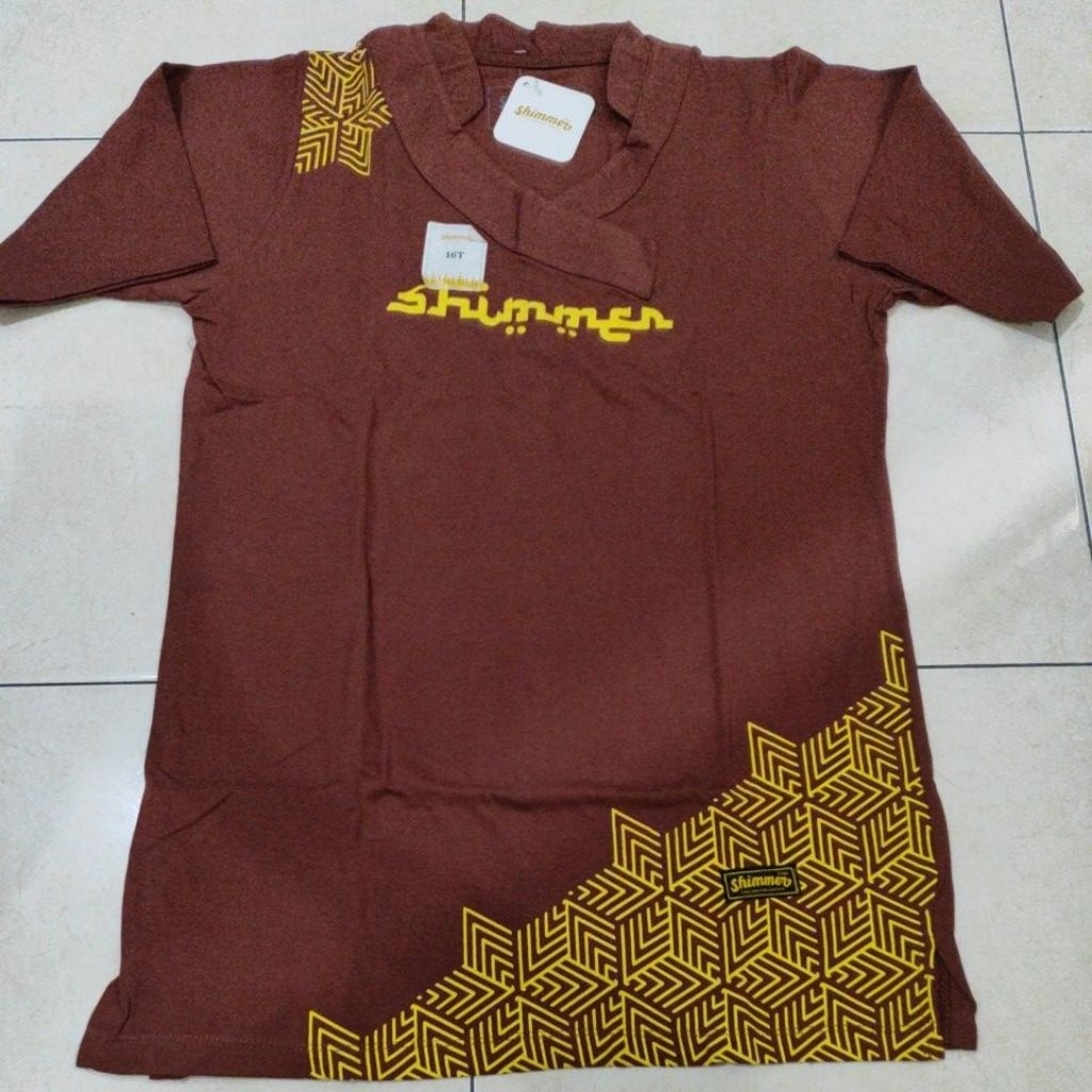 Kaos Koko Etnik Coklat Tua