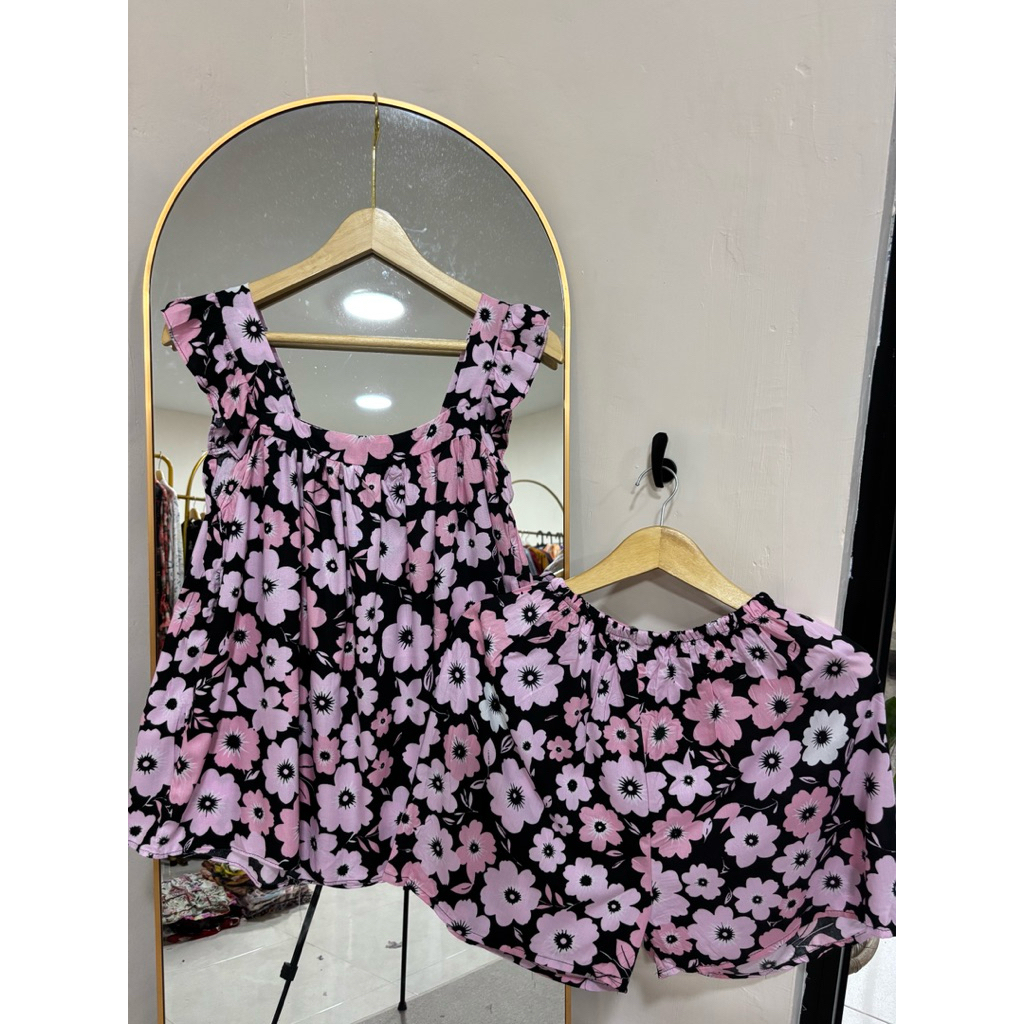 Pajamas Kutung Oneset Kutung One Set Rayon Piyama Rayon Jumbo Busui Grosir Daster Rayon Jember Nestu