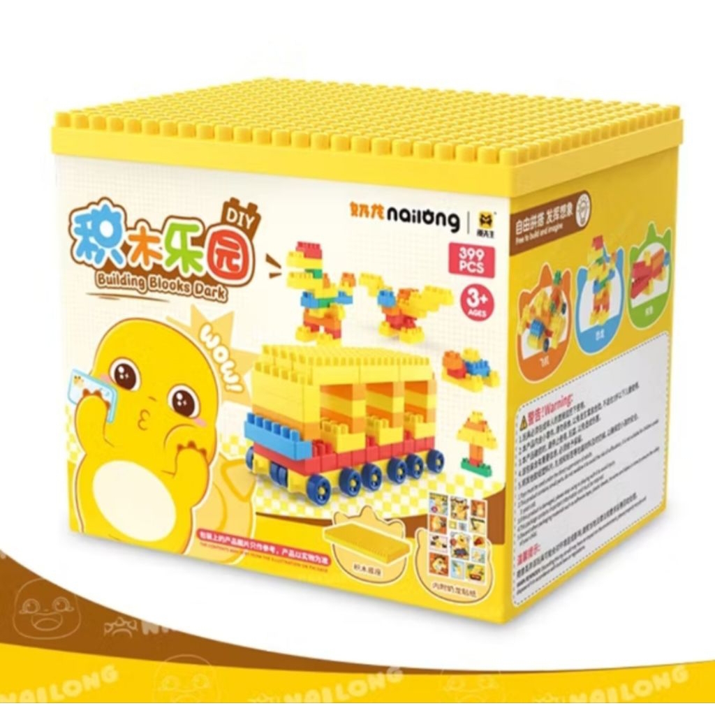 Mr. Man Mainan Balok Susun Nailong 399 pcs - Nailong DIY Building Blocks 399 pcs