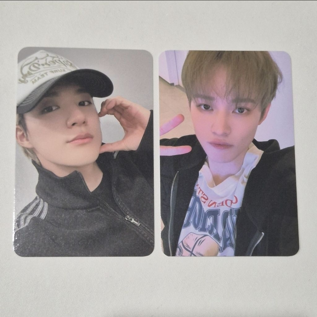 PC JENO CHENLE NCT OFFICIAL POB VCE KTOWN SET // TOPI HEART CHEEK PEACE