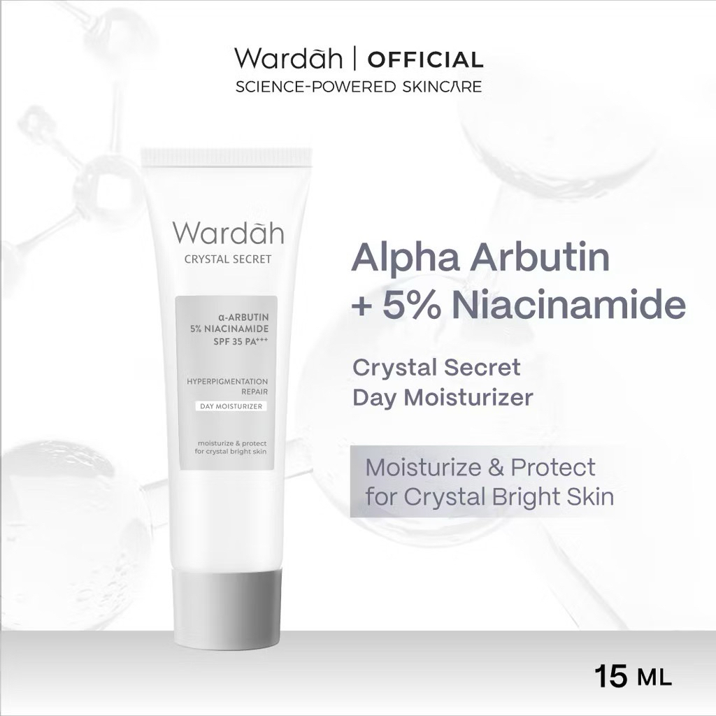 GARUT || WARDAH Crystal Secret Day Moisturizer Day Cream || Cream Siang Pencerah Penghilang Noda Hit
