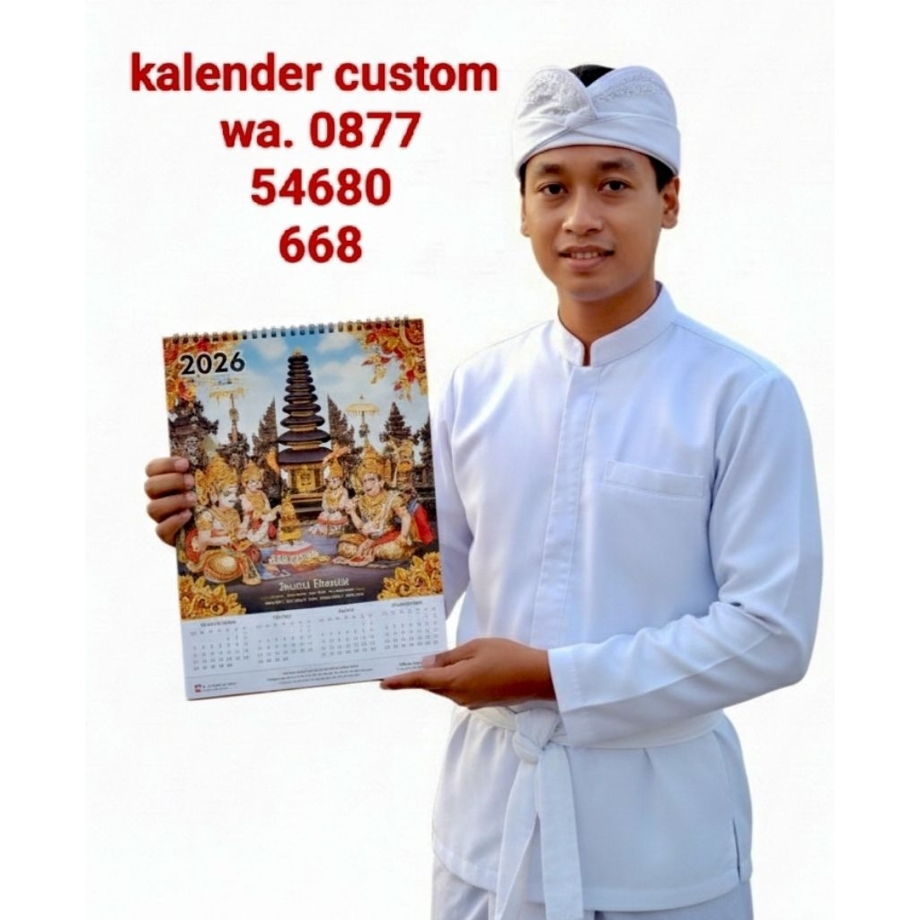 KALENDER BALI 2026 | KALENDER CUSTOM DESIGN |  KALENDER ISI LOGO PERUSAHAAN | KALENDER DINDING CUSTO