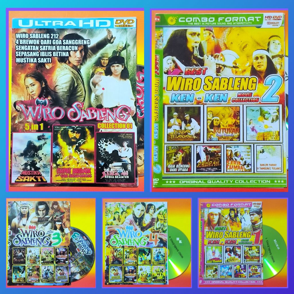 Kaset Film Indonesia Jadul Koleksi Pendekar Wiro Sableng Pilihan Terpopuler