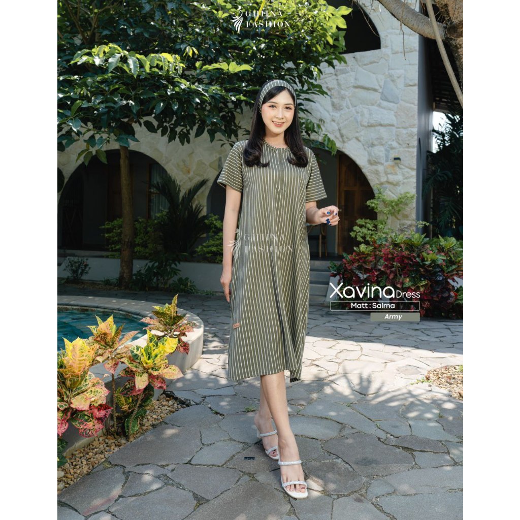 GHINA FASHION - XAVINA DRESS BY GHINA VASHION - DRESS / DASTER NYAMAN UNTUK DIRUMAH