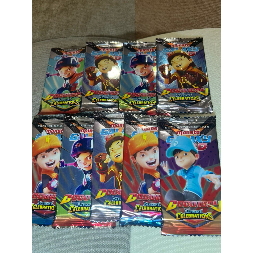 Kartu BOBOIboy mansta galaxy card mainan anak