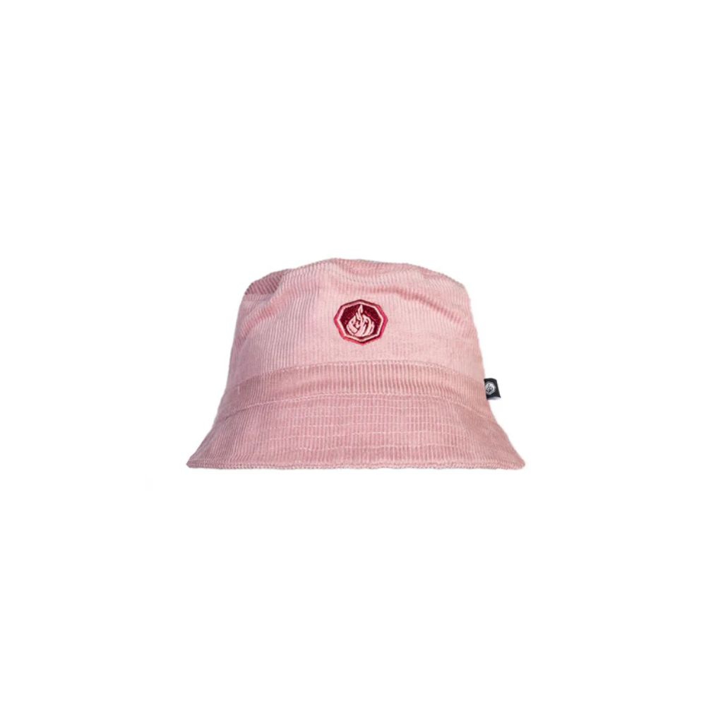 Prung Marchesi Buckethat Corduroy Warna Dusty Pink Topi Rimba