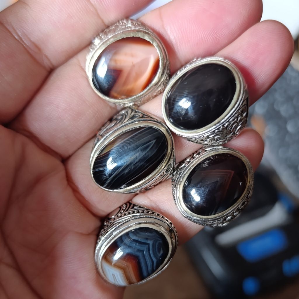 CA 260 Cincin Akik Yaman Wulung Junder Junjung Derajat Top senter tembus keren