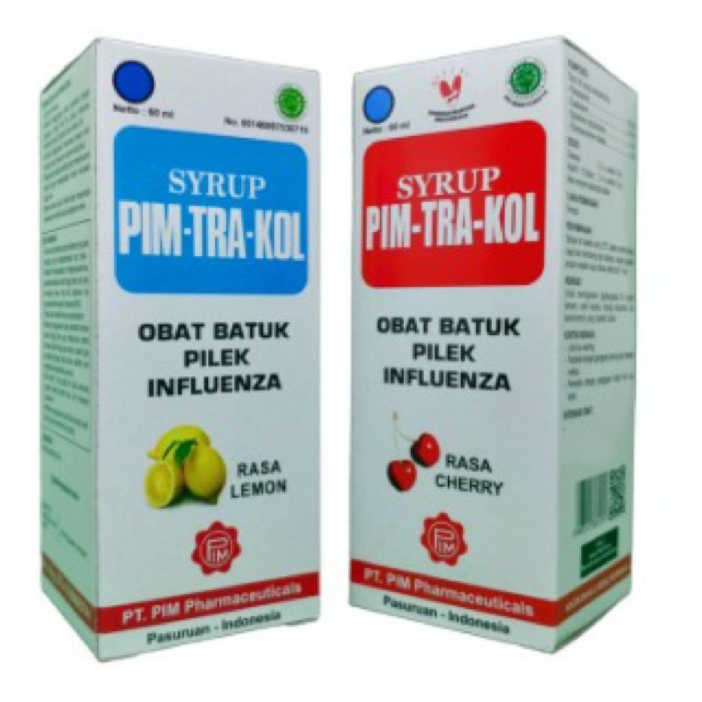 Pimtrakol sirup 60ml | Pimtrakol | Pim-Tra-Kol | Pimtrakol syrup | Pimtrakol Cherry | Pimtrakol Lemo