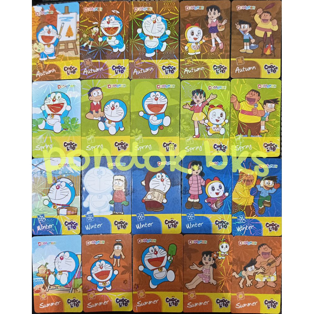 Chocolito Choco lito x Doraemon Kartu Koleksi Versi Card