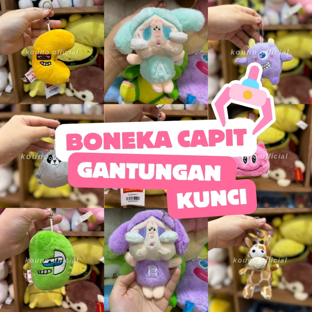 Boneka Capit Edisi Gantungan Kunci / Tempelan Kaca | Oh Some / KKV / Funifun / Timezone / Amazone | 