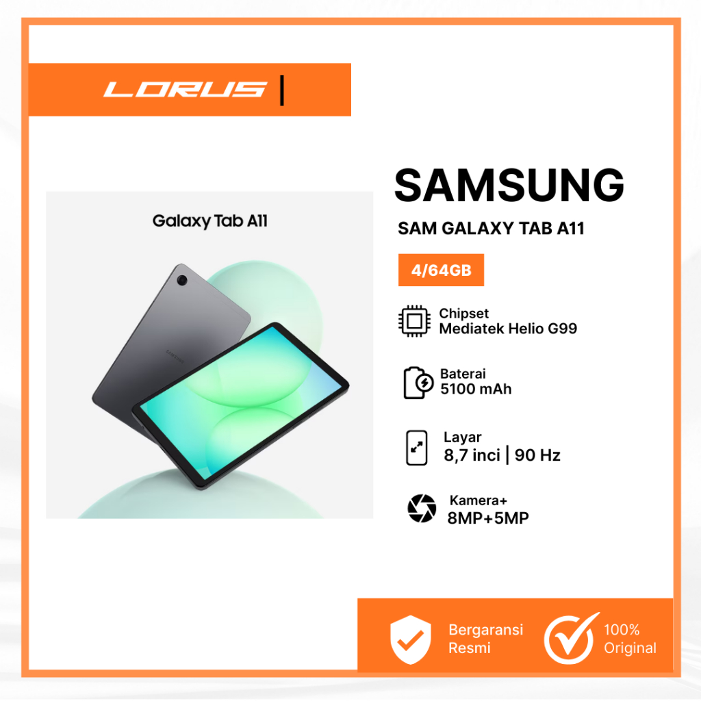 Samsung GALAXY TAB A11 4/64GB | Mediatek Helio G99 | 5100 mAh