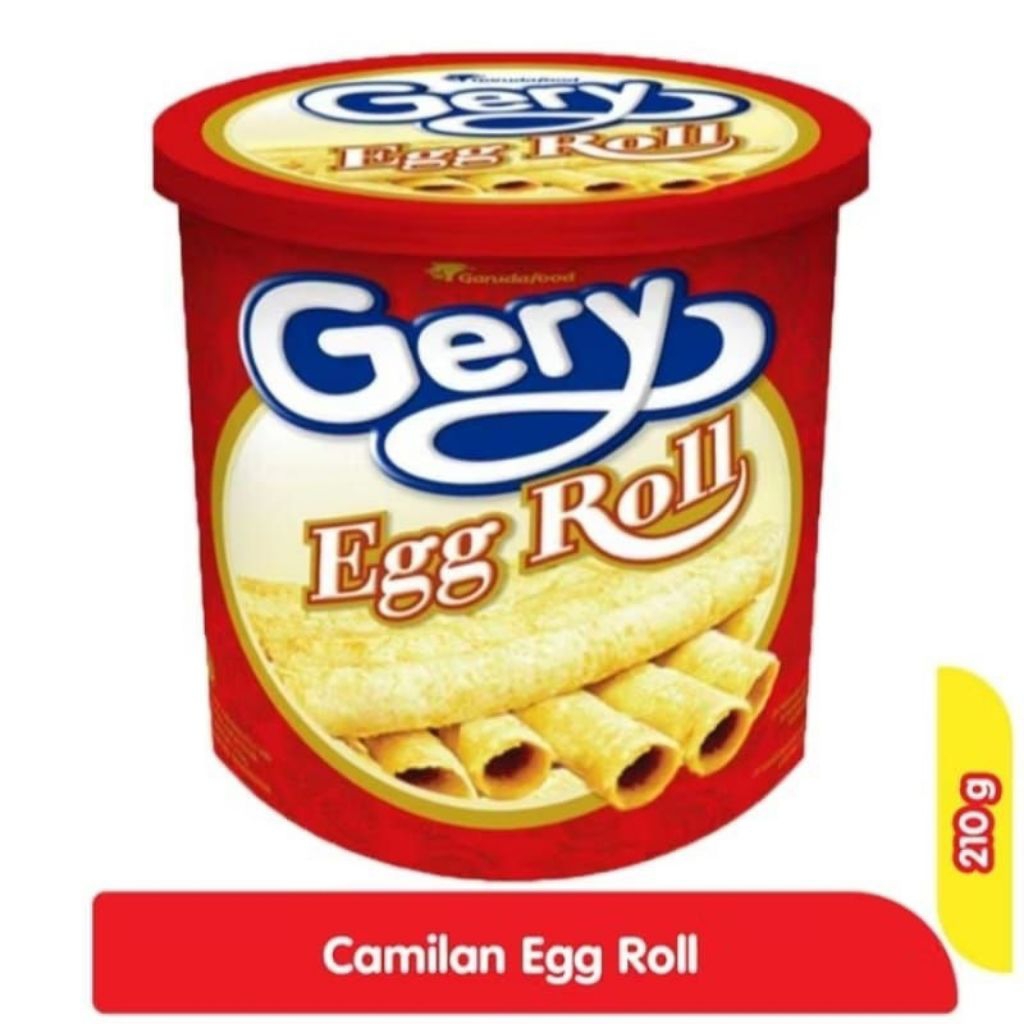 Gery Egg Roll 210 gram Gery Toples Kaleng Plastik