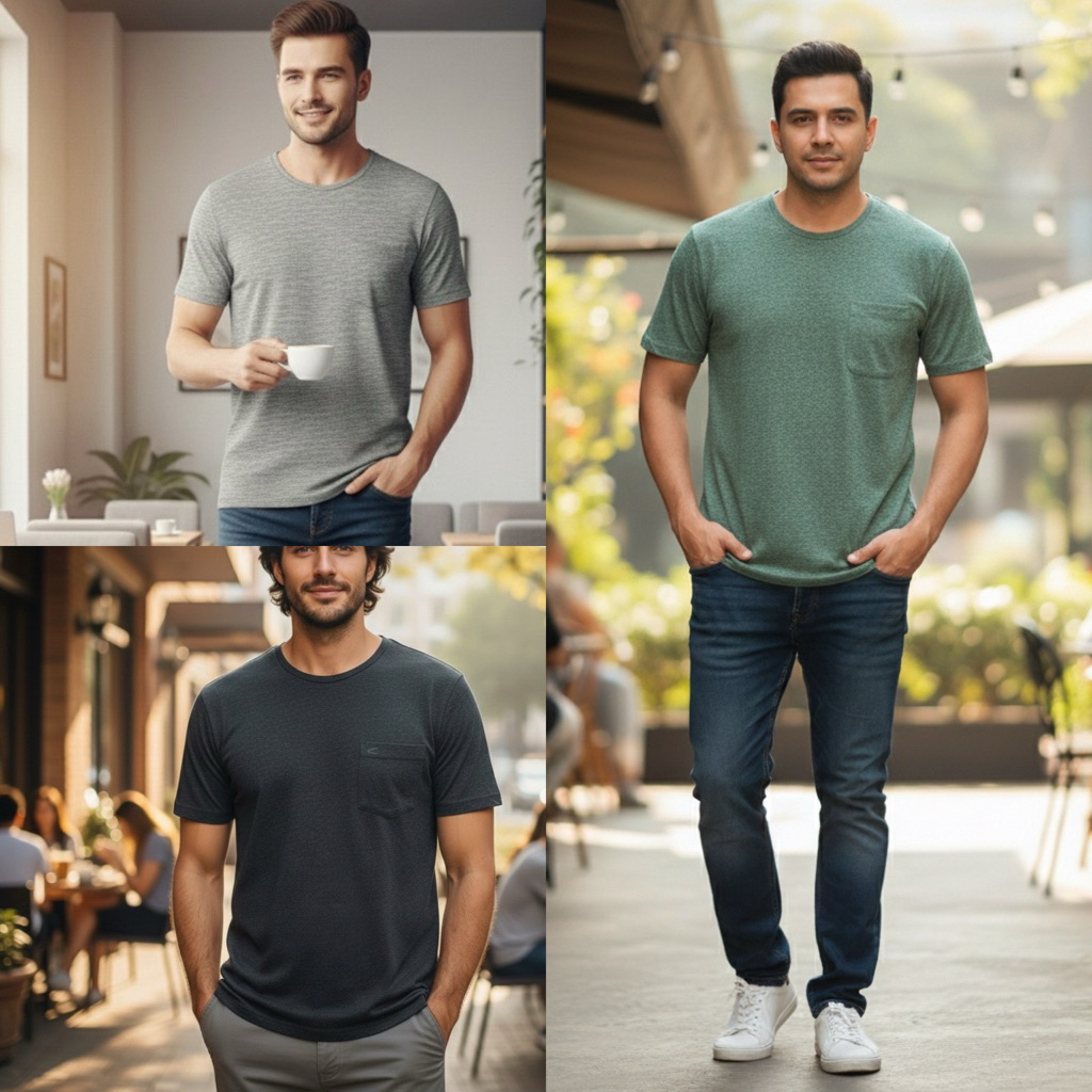 Camel Active Kaos Pria Tuton MS23 MS24 MS25