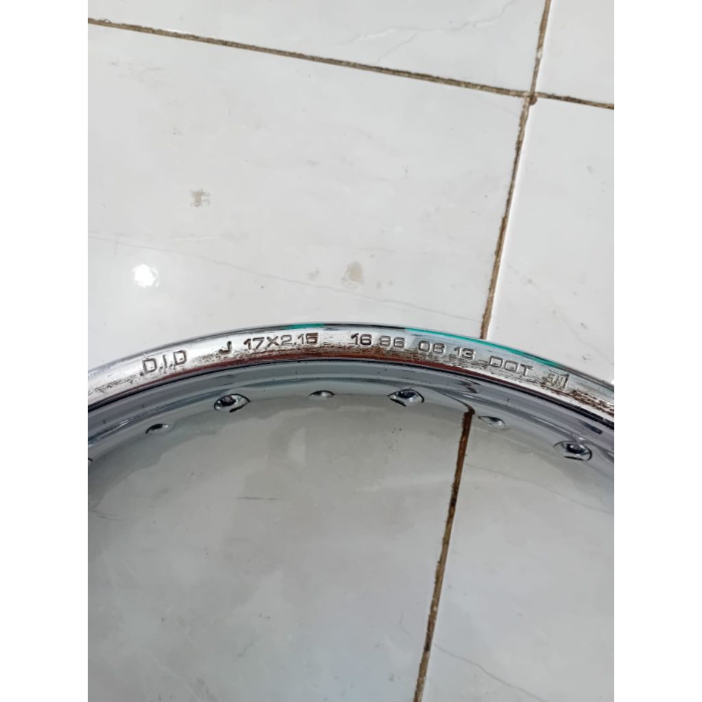velg pelek original did besi chrome uk 215 ring 17 bekas copotan
