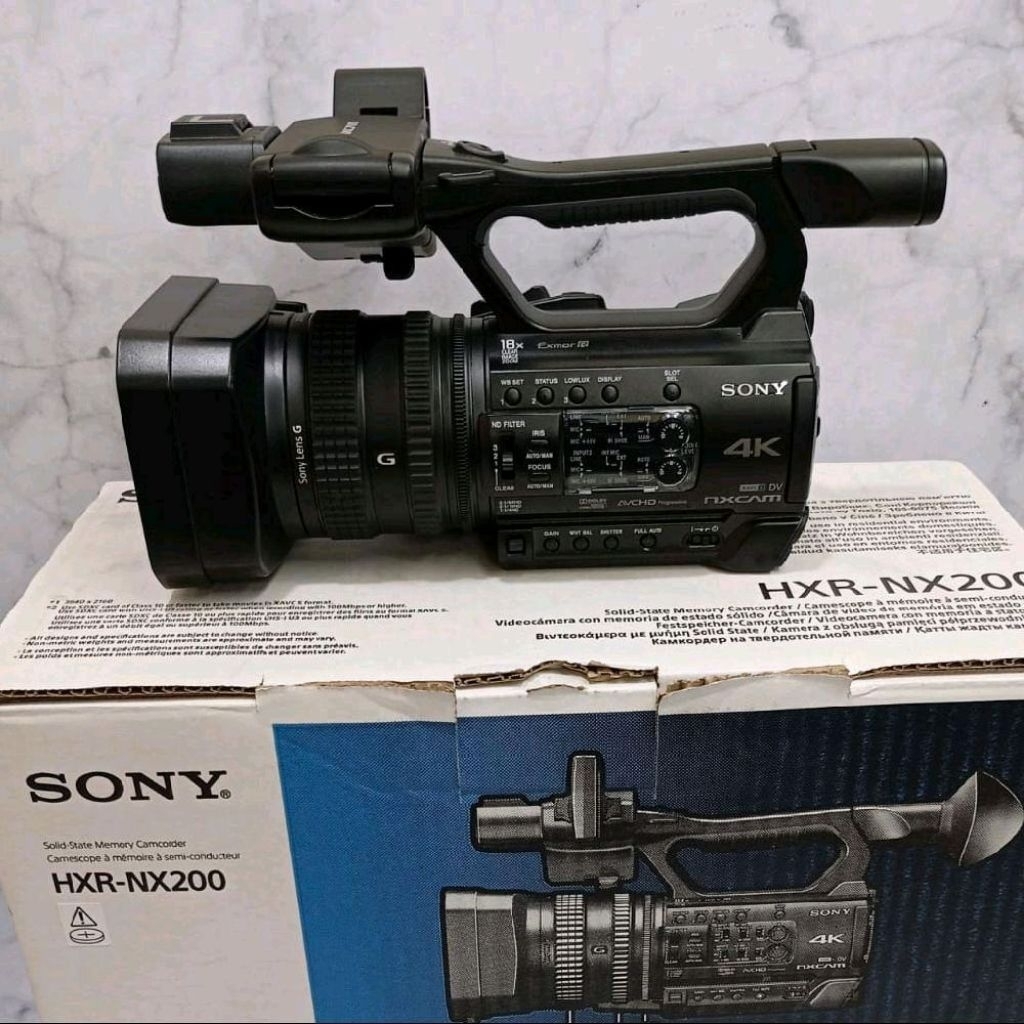 SONY HXR-NX200 4K PROFESIONAL CAMCORDER NX200 TERMURAH BNOB EX DISPLAY MULUS BERGARANSI