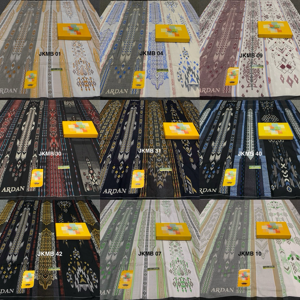 SARUNG TENUN ARDAN JKM SILVER MOTIF DOBBY SONGKET