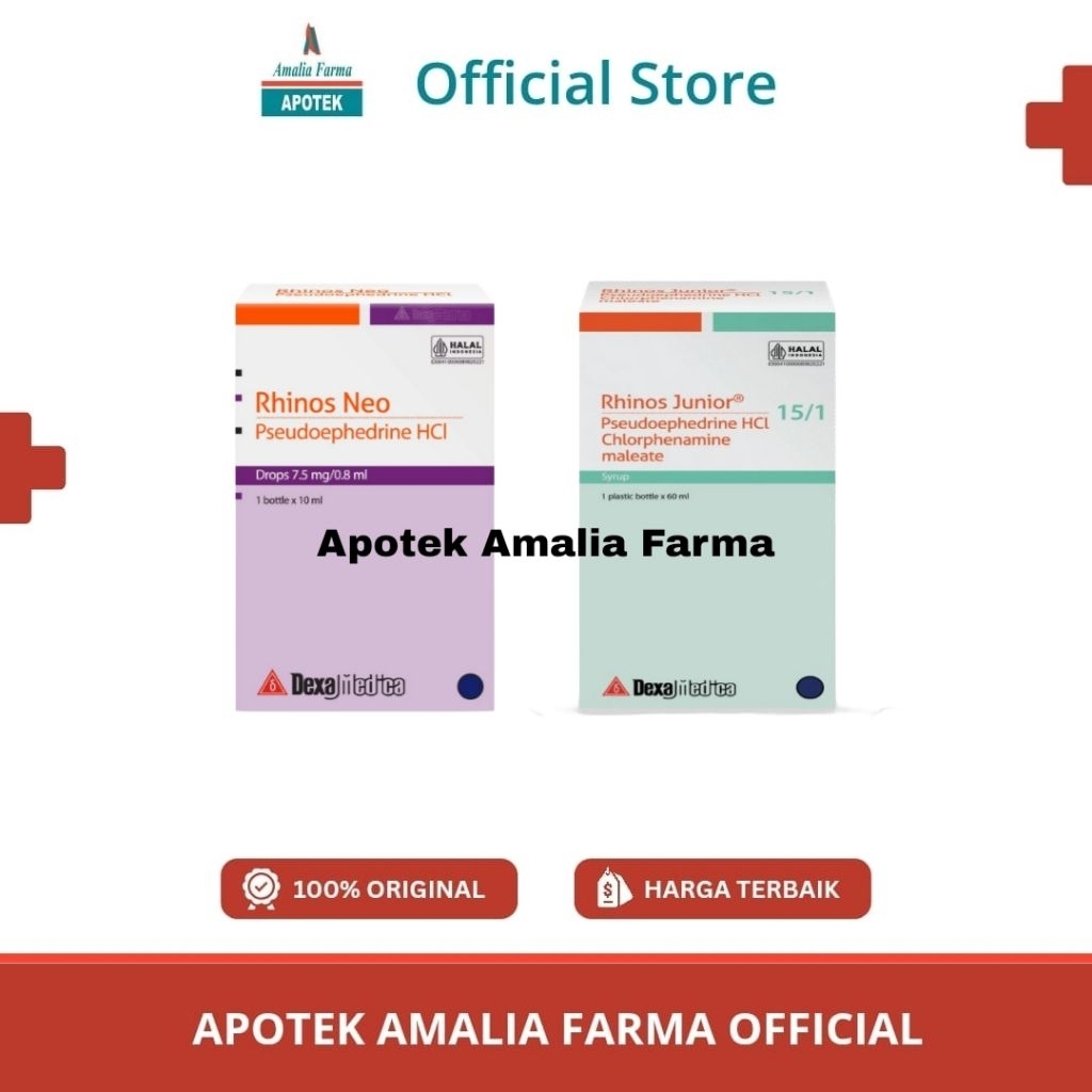Rhinos Neo/Rhinos Junior Sirup/Obat pilek Anak