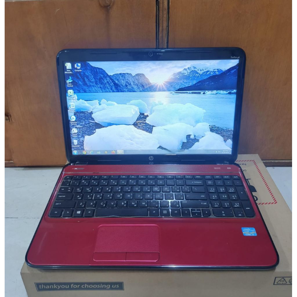 HP Pavilion G6, Core i3-3110M, Ram 4/500Gb, Lengkap, RedSpesifikasi:Intel Core i3