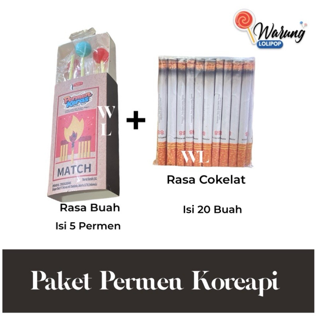Permen Koreapi 15 Gr | Rasa Buah & Cokelat Unik | Permen Enak Lucu