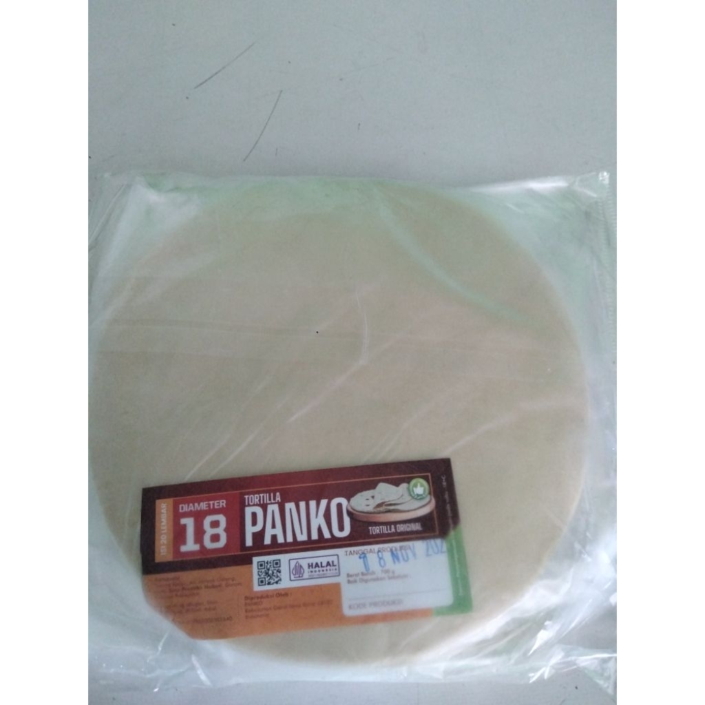 Tortila panko ukuran 18cm isi 20pcs/pack