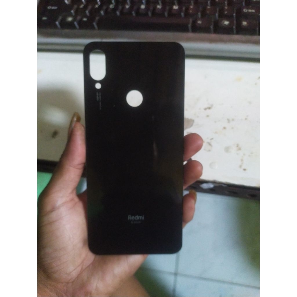Tutup Backdoor Redmi Note 7 Original Hitam