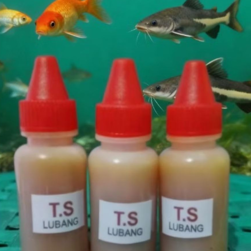 Essen TS lobang, 35ml, Essen Oplosan Campuran Umpan Galatama Lele, Bawal, ikan Mas