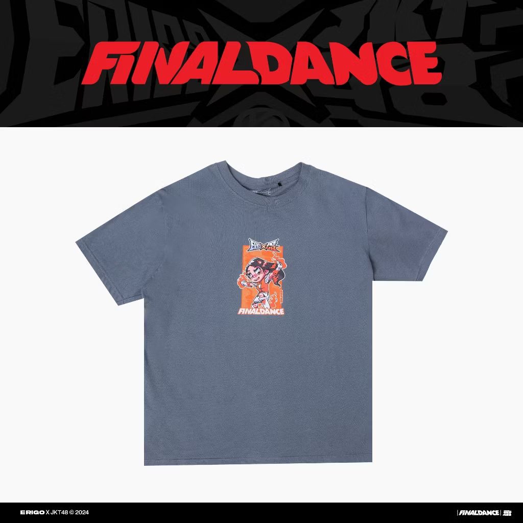 NEW Erigo T-Shirt Oversize Oniel Dance Grey - Kaos Oversize Unisex - Size M