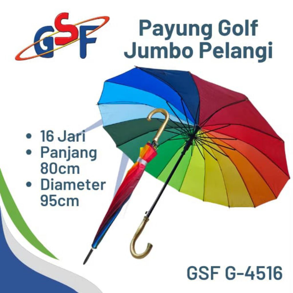 Payung Pelangi | Payung Jumbo Pelangi | Payung Pelangi Gsf